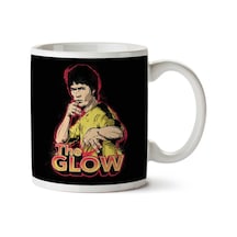 The Glow Bruce Lee İki Tarafı Baskılı Kupa Bardak Çok Renkli