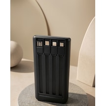 Powerbank 50.000 Mah 4 Dahili Kablo İle Hızlı Şarj Dijital Gösterge Ve Led Çok Renkli
