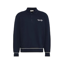 Calvin Klein Ls 350gsm Terry Pıpe, Cef Lacivert Erkek Polo
