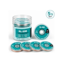 Rl-20b Yüksek Emişli Düşük Kalıntılı Lehim Temizleme Teli 2.0 Mm 1.5 M Çok Renkli
