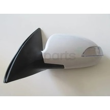 Kapi Aynası Sol Elektrikli / Sinyalli / Beyaz Kapaklı Sinyali Kısa Tip 5fişli Hyundai I30- 2007-2012