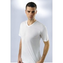 Erkek V Yaka Yarım Kollu 3 Adet Siyah Atlet 1109 001