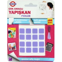 Boss Tape 3906 Çift Taraflı Sök Tak Montaj Bandı Ped 12mmx12mm 48li Blister