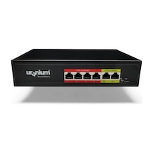Uranıum Poe-4002-48w 4 Port 10/100 + 2 Port 10/100 Rj45 Uplınk Watch-dog Poe Swıtch Realtek Chıpset 26195738