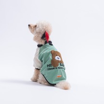 Green-yeşil Baby Teddy Sweat Kedi Köpek Sweati - Kedi Köpek Kıyafeti