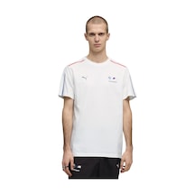 Puma Bmw Mms Mt7 Erkek Beyaz Günlük Stil T-shirt 63487702 Beyaz