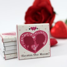 Dark Brown HAYATIM OLUR MUSUN Yazılı Madlen Çikolata Bitter ve Sütlü 72 Adet