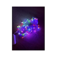 10 M 100 Led Damla Uçlu Rgb Işık Şeffaf Kablo Mz-17-10 Altın