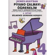 Denes Agay'dan Piyano Çalmayı Öğrenelim 4. Kitap- Porte Müzik Eğitim Yayınları