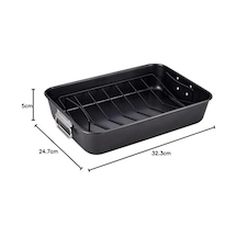 Gardenia Fırın Tepsisi Derin 24x32 Santimetre Açık Altın