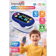 Çocuk Pulse Oksimetre Parmak Tipi Nabız Ve Sp02 Ölçer Lcd Ekran Şarjlı Pediatrik Oksimetre