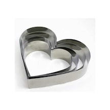 Kalp Kek Kalıbı 4'Lü Set Derinlik 10Cm