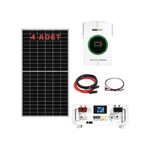 Bağ Bahçe Karavan İçin Lityum Akülü Hazır Paket Solar Güneş Enerji Sistemi Paket 7