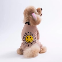Pawstar 26903 Kahverengi Smile Küçük Irk Köpek Pijama Tulum