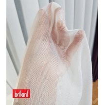 Brillant Ütü İstemez Ağır Gramajlı Kırışmaz Balık Sırtı Desen Tül Perde