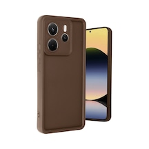 Newface - 630 - Xiaomi Redmi Note 14 4g Kılıf Viera Silikon - Glblseme - - Kahverengi
