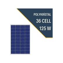 Lexron 125w  Polykristal Güneş Paneli