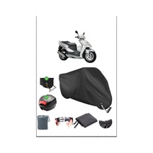 Siyah Honda Dylan 125 Arka Çanta Kilit Uyumlu Su Geçirmez Branda Motosiklet