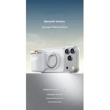 Magsafe Uyumlu Manyetik Telefon Tutucu Bluetooth Deklanşörlü Fotoğraf Video Çekim Aparatı