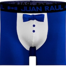 Munivy Juan Raul Papyon Desenli Mavi Rahat Erkek Boxer