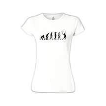 Tenis Player Evolution Beyaz Kadın Tshirt 001 Tenis Player Evolution Beyaz Kadın Tshirt 001