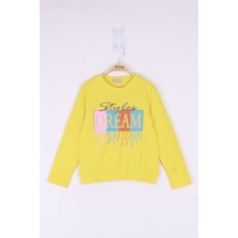 Toontoy Kids Toontoy Kız Çocuk Dream Baskılı Tişört Sarı Toontoy Kids Toontoy Kız Çocuk Dream Baskılı Tişört Sarı