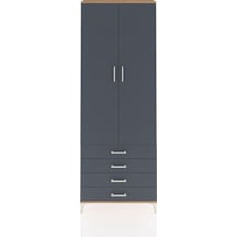 Arges Dolap 2 Raflı 4 Çekmeceli Tek Askılı 88x30x243 Çam-antr... Çam Arges Dolap 2 Raflı 4 Çekmeceli Tek Askılı 88x30x243 Çam-antr... Çam