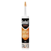 Beyaz Akrilik Mastik - Silikonize Akrilik - 500 Gr Çok Renkli