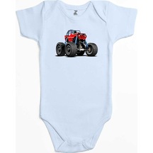 Zepplin Giyim Jeep Canavar Kamyon Mavi Bebek Body Zıbın