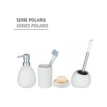 Polaris Sabunluk Mat Beyaz Seramik Sıvı Sabunluk Beyaz Diğer