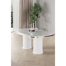 Beyaz Mermer - Krom Pvc