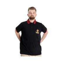 Mode Xl Büyük Beden Erkek Polo T-Shirt Rangers 23342 Siyah 001
