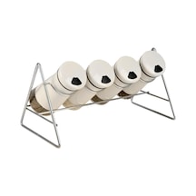 Stag-302 Kitchen Baharat Seti Stand Krem 4lü Diğer