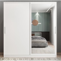 Zen Sürgü Kapaklı Dolap Gardırop Beyaz - Ücretsiz Kurulum