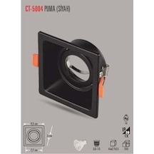 Kare Spot Siyah Kasa Ct-5004