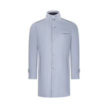 Plt8391 Dewberry Erkek Palto-Açık Gri-Açık Gri