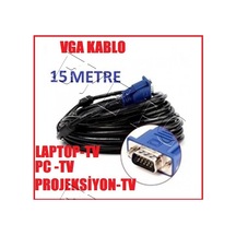 15 Metre Vga To Vga Kablo Görüntü Aktarim Kablosu