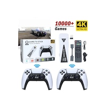 Qasul U10 Android Game TV Stick  + 64 GB Hazıfa Kartı + 2 Kablosuz Oyun Kolu