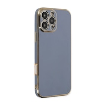 Apple, Uyumlu iPhone 16 Pro Max Kılıf Volet Silikon - Mavi