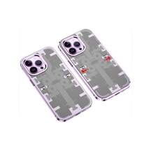 Apple iPhone Uyumlu 13 Pro Kılıf Mekanik Bumper Kapak - Derin Mor Bz8683140603175