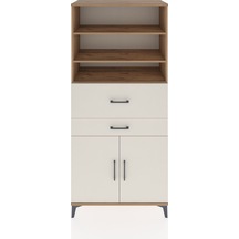 Hyperion Dolap 4 Raflı 2 Çekmeceli 2 Kapaklı 88x44x195 Çam-ay... Çam