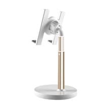 Yifomall Alüminyum Allüvyum 360 Derece Döner Yükseklik Ayarlanabilir Telefon Ve Tablet Tutucu 10 İnç Altı - Sarı, Şarj Ederek Film İzlemek İçin Kaymaz Dizayn Siyah