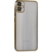 Samsung Galaxy  Uyumlu,  A05 Kılıf Razer Lensli Silikon - Gold