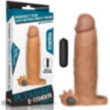 Truva Shop Lovetoy Pleasure X-Tra Realistik Uzatmalı Titreşimli Dolgulu Penis Kılıfı