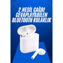2025 - 938 - Model Çağrı Cevaplayabilen Bluetooth Kulaklık Beyaz - Shophnrl - Dokunmatik Kontrol