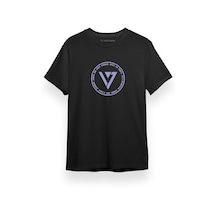 Seventeen Members Logo Siyah Kısa Kol Erkek Tshirt 001