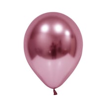 Krom Parlak 12" Balon 50 Adet Pembe