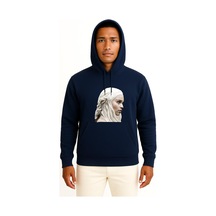 Kapüşonlu Game Of Thrones Daenerys Targaryen Sansa Stark Göğüs Tasarımlı Unisex Sweatshirt Lacivert