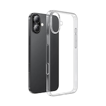 Apple İle Uyumlu İphone 16 Kılıf Zore Süper Silikon Kapak Şeffaf