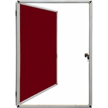 Akyazı Mantar Pano Camekanlı Kumaşlı 90X120 1105Kapaklı İnce Çerç